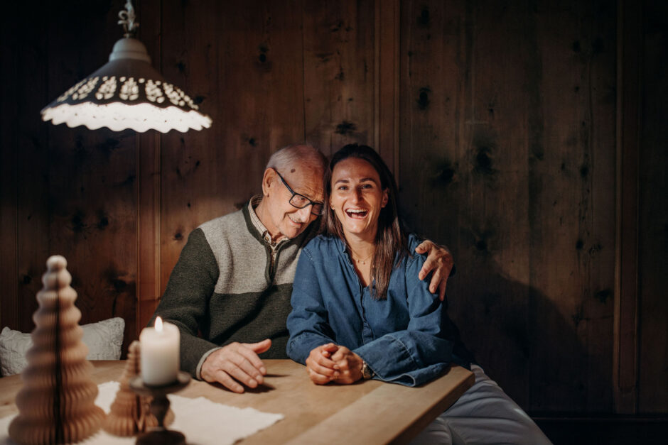 Ferdinand Prommegger und Enkelin Nora Lipp