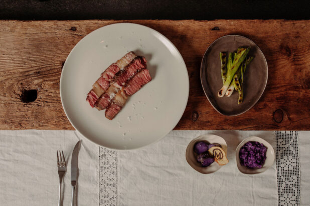 Abendessen am Moar Gut