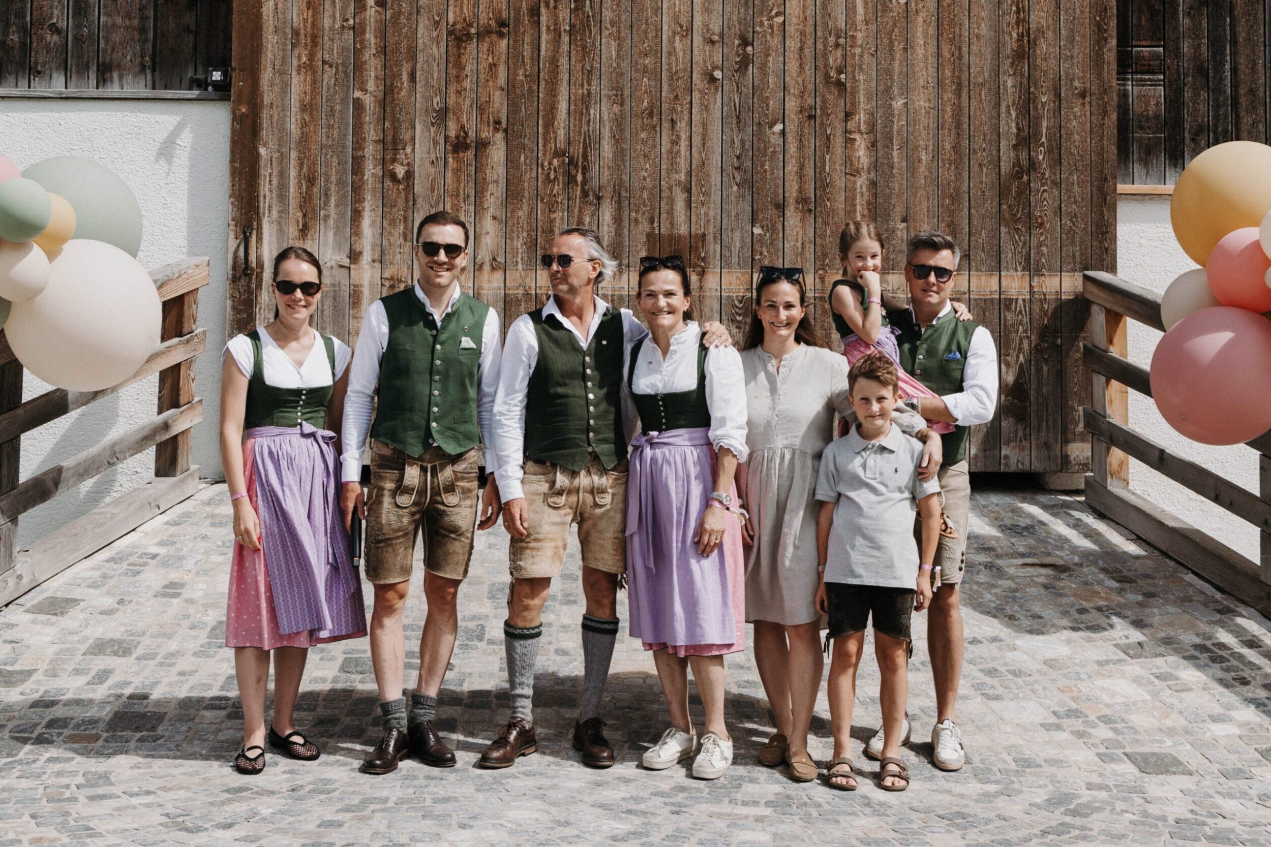 Familie Kendlbacher beim Sommerfest